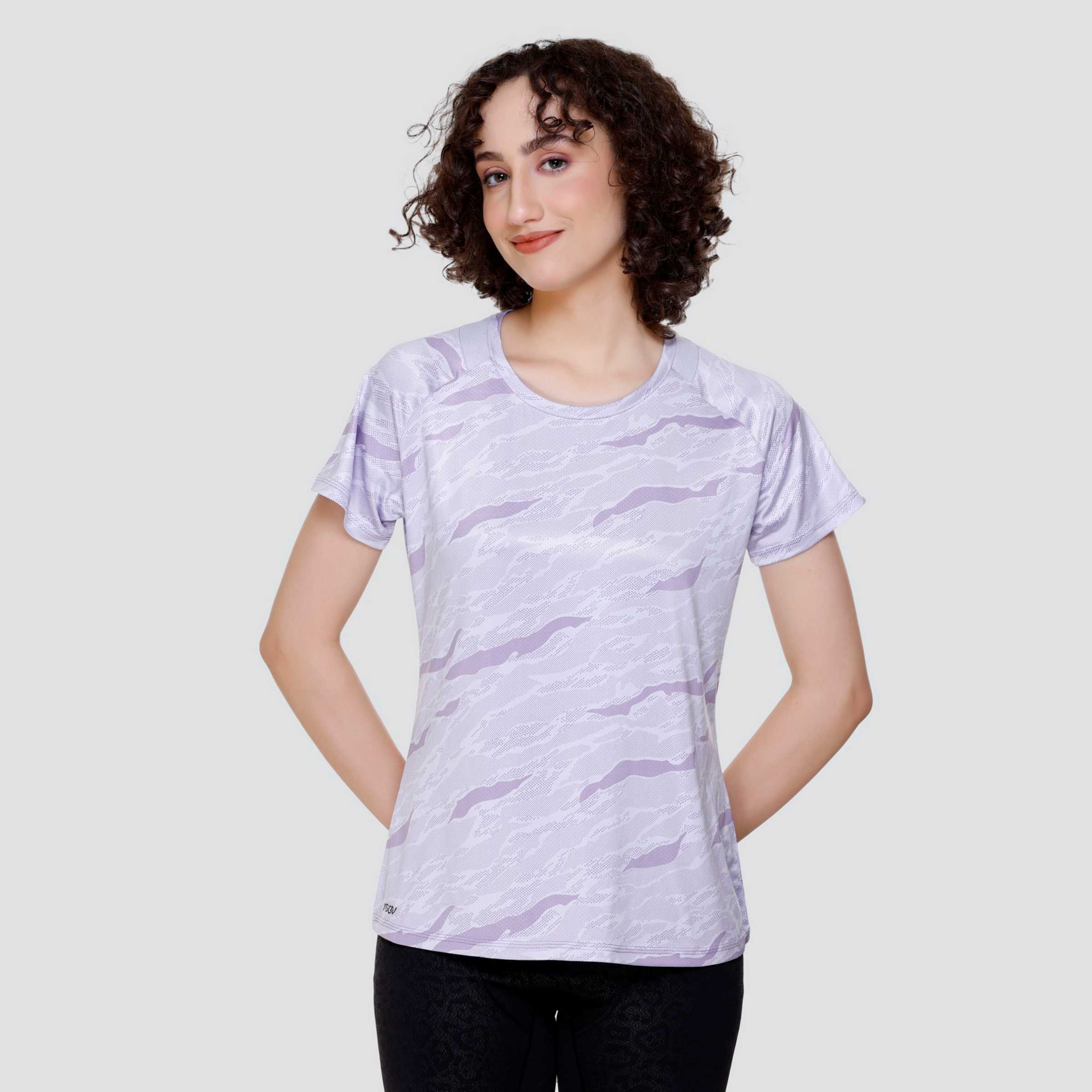 ROUND NECK ACTIVE PRINTED T-SHIRT AT24 180