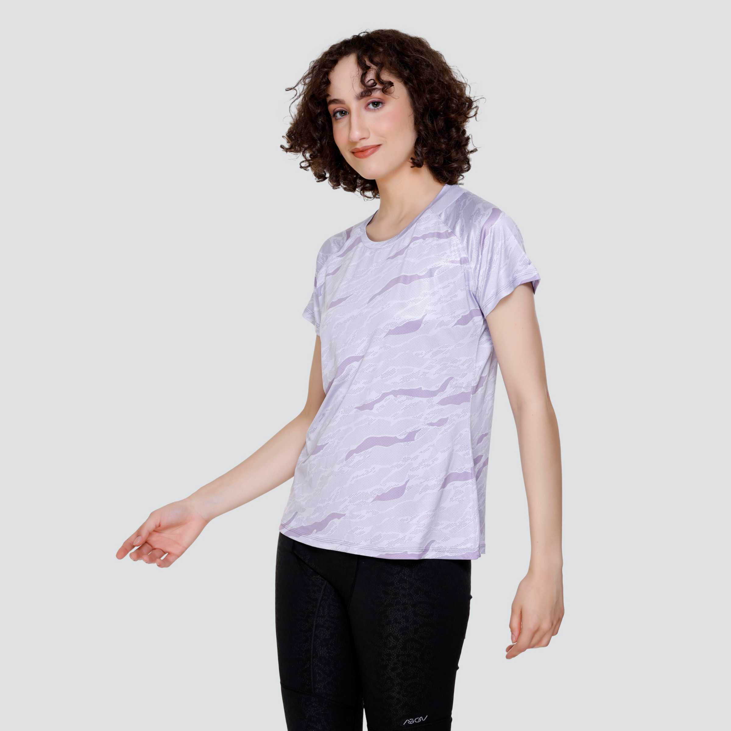 ROUND NECK ACTIVE PRINTED T-SHIRT AT24 180