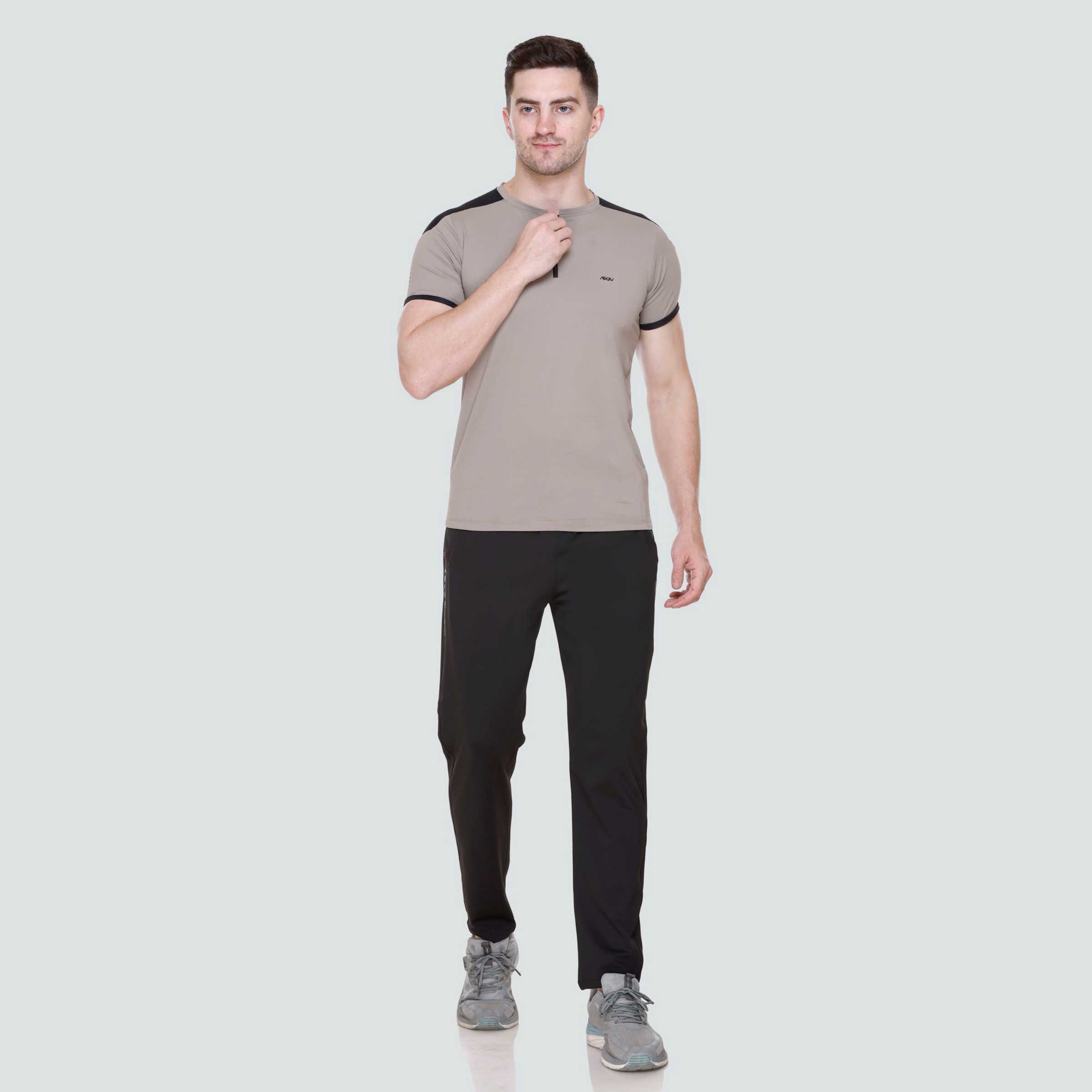 MENS PERFROMANCE ZIPPER T-SHIRT AT24 127